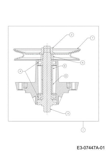 Blades support TORNADO 108/15,5 T Cat.2012 Garden tractor