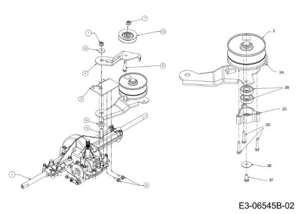 Transmission (2/3) TORNADO 95/11,5 T Cat.2012 Garden tractor