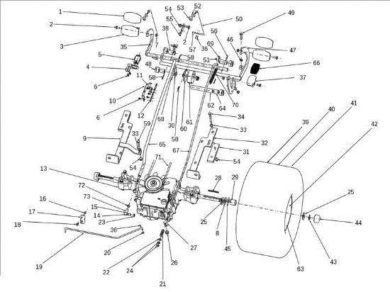Transmission OM 106J/15,5H Cat.2012 Garden tractor