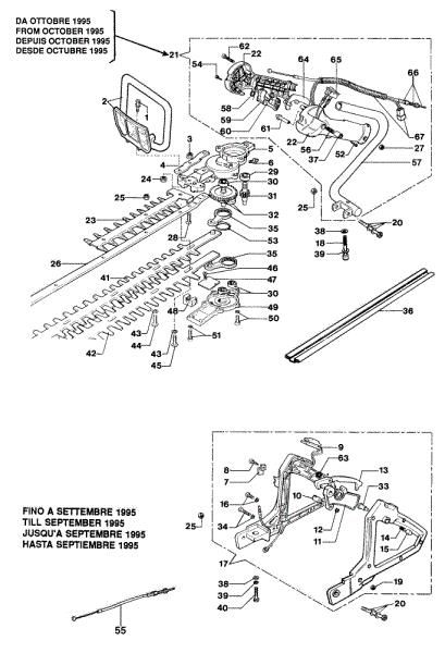 Blades assy TS 33 Hedgetrimmer