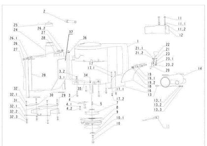 Engine APACHE 92 EVO Cat.2012 Garden tractor