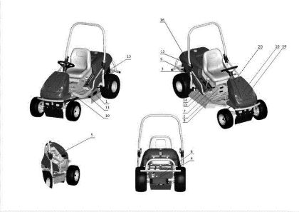 Labels APACHE 92 EVO Cat.2012 Garden tractor