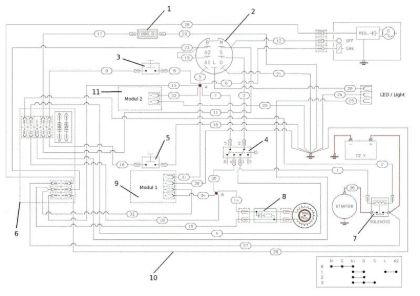 Electric diagram APACHE 92 EVO Cat.2012 Garden tractor