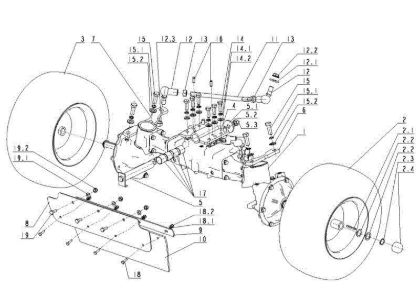 Front axle APACHE 92 4x4 EVO Cat.2012 Garden tractor