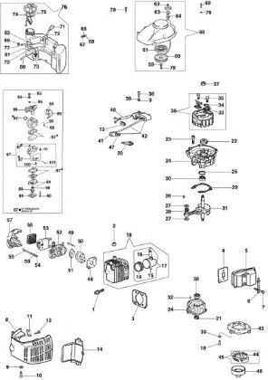 Motor assy HT 26 Hedgetrimmer