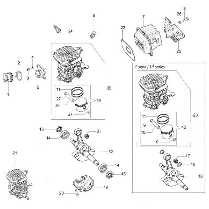 Engine GS 440 (Euro 2) Chainsaw