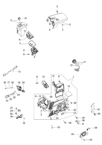 Crankcase GS 440 (Euro 2) Chainsaw