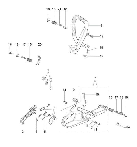 Tank and handle GS 440 (Euro 2) Chainsaw