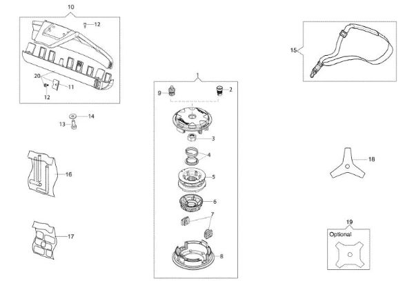 Accessories BC 24 S (EURO 1) Brushcutter