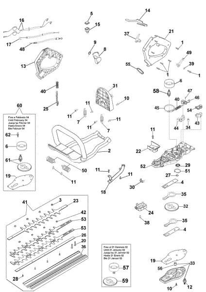 Blades assy HT 27 Hedgetrimmer