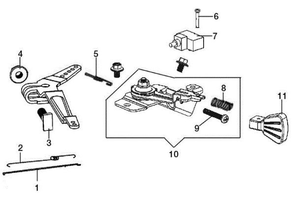 Control lever ARTIK 56 Snow blower