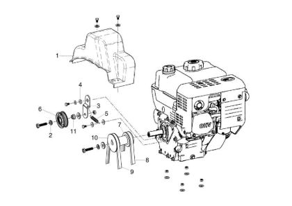 Complete engine ARTIK 56 EL Snow blower