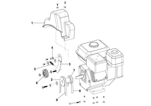 Complete engine ARTIK 62 ELD Snow blower