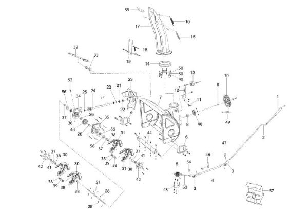 Snow thrower assy ARTIK 62 ELD Snow blower