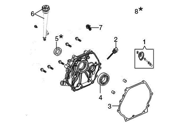 Crankcase cover ARTIK 62 ELD Snow blower