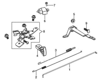 Control lever ARTIK 62 ELD Snow blower