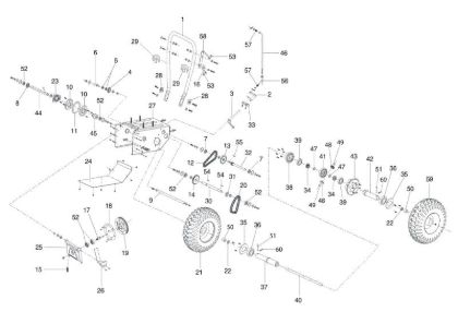 Transmission assy ARTIK 70 ELD Snow blower
