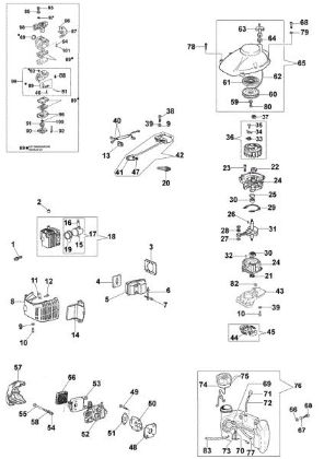 Motor assy HT 27 L Hedgetrimmer