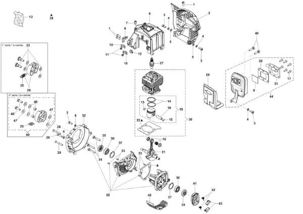 Motor assy HC 265 XP Hedgetrimmer