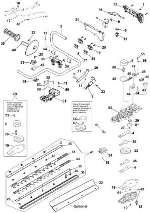 Blades assy HT 27 S Hedgetrimmer