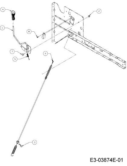 Traction lever KROSSER 80/12,5 T Cat.2013 Garden tractor