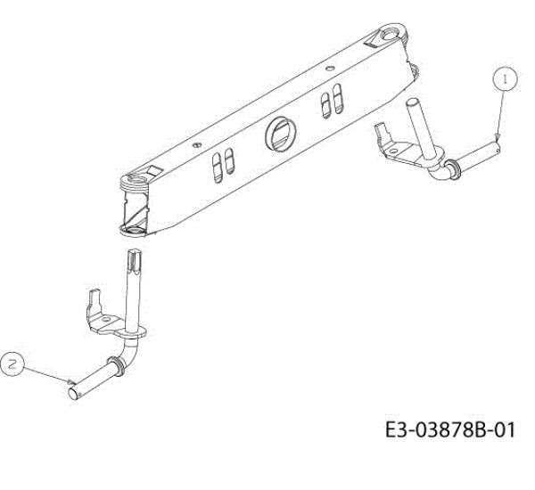 Front axle (2/2) TORNADO 108/18,5 H Cat.2013 Garden tractor