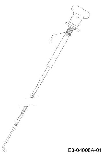 Starter cable TORNADO 108/18,5 H Cat.2013 Garden tractor