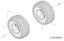 Rear wheels TORNADO 108/18,5 H Cat.2013 Garden tractor