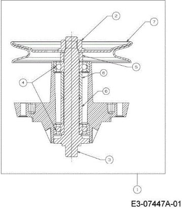 Blades support TORNADO 108/18,5 H Cat.2013 Garden tractor