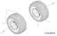 Rear wheels TORNADO 95/11,5 T Cat.2013 Garden tractor
