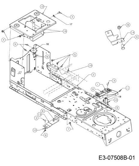 Frame TORNADO 95/11,5 T Cat.2013 Garden tractor