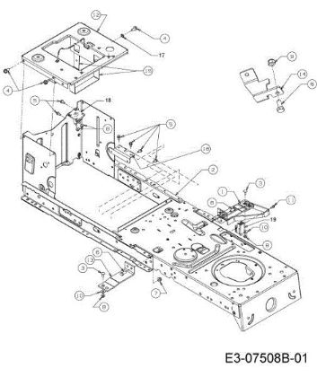 Frame TORNADO 97/13 T Cat.2013 Garden tractor