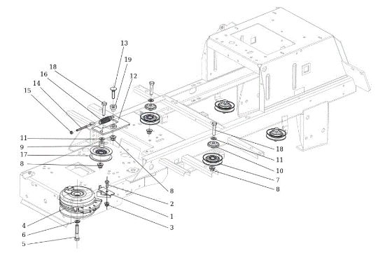 Clutch pulley OM 106S/18H Cat.2013 Garden tractor