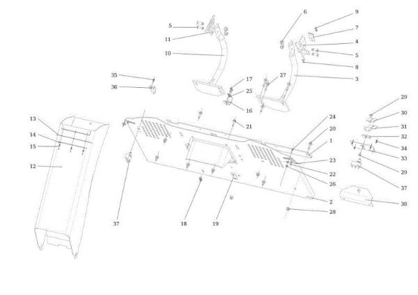 Chute and collector assy OM 106S/24H 4X4 Cat.2013 Garden tractor