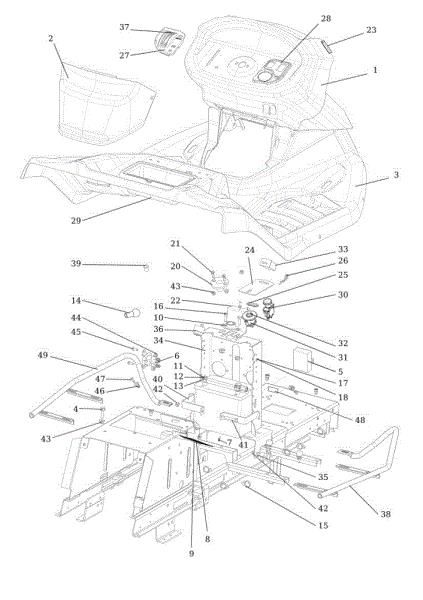 Dashboard OM 92S/13H Cat.2013 Garden tractor
