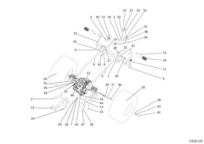 Transmission OM 92S/13H Cat.2013 Garden tractor