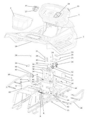 Dashboard OM 92S/16H Cat.2013 Garden tractor