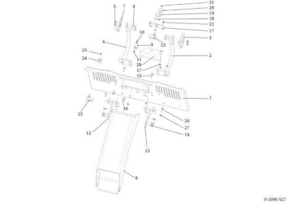 Chute and collector assy OM 92S/16H Cat.2013 Garden tractor
