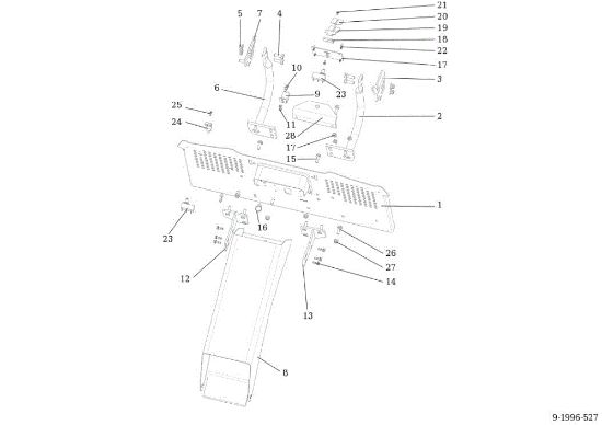 Chute and collector assy OM 92S/16H Cat.2013 Garden tractor