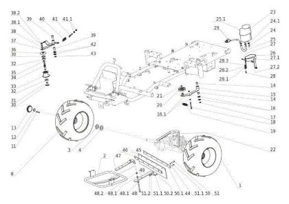 Rear axle APACHE 92 EVO Cat.2013 Garden tractor