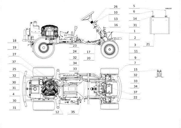 Electrical parts APACHE 92 EVO Cat.2013 Garden tractor