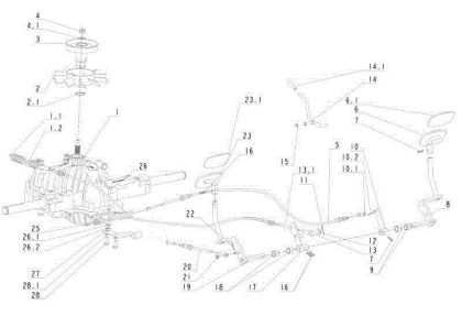 Transmission (1/2) APACHE 92 4x4 EVO Cat.2013 Garden tractor