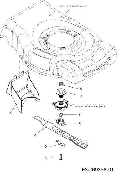 Blades assy G 55 VBX 4-IN-1 Cat. 2013 Lawnmower