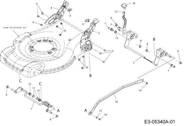 Cutting height system G 55 VBX 4-IN-1 Cat. 2013 Lawnmower