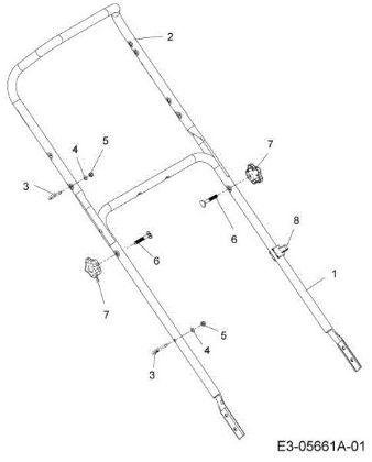 Handlebar G 55 VBX 4-IN-1 Cat. 2013 Lawnmower