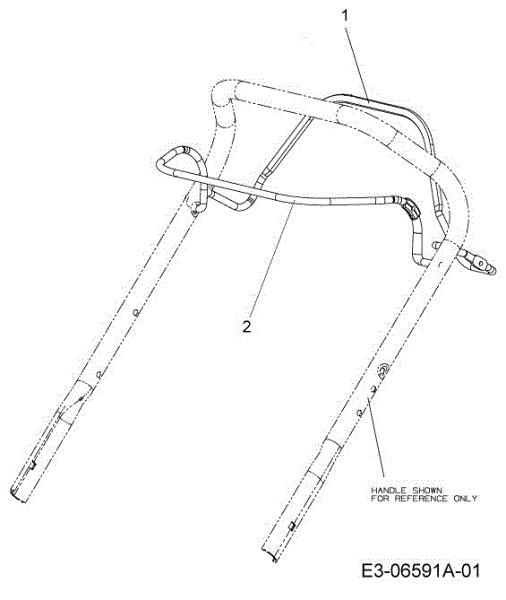 Control lever G 55 VBX 4-IN-1 Cat. 2013 Lawnmower