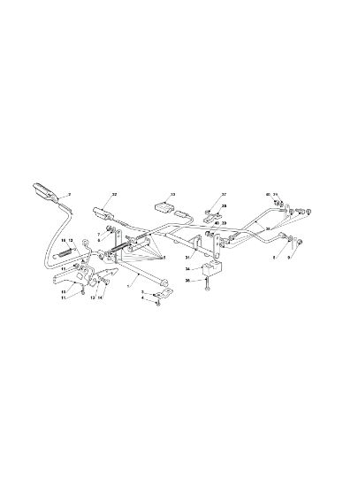 Brake and gearbox controls OM 91PLUS/14,5K H Cat.2013 Garden tractor