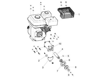 Complete engine ARTIK 52 Snow blower
