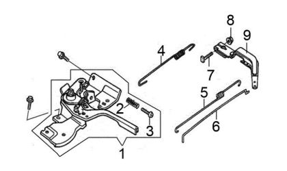 Control lever ARTIK 52 Snow blower