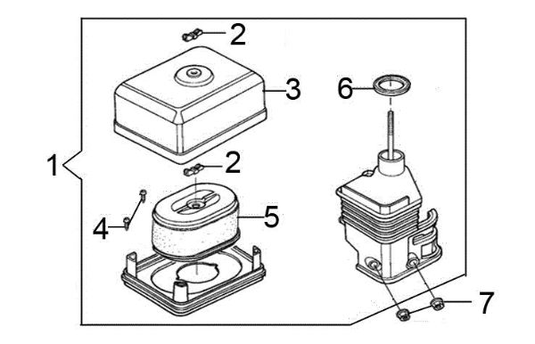 Air filter ARTIK 52 Snow blower